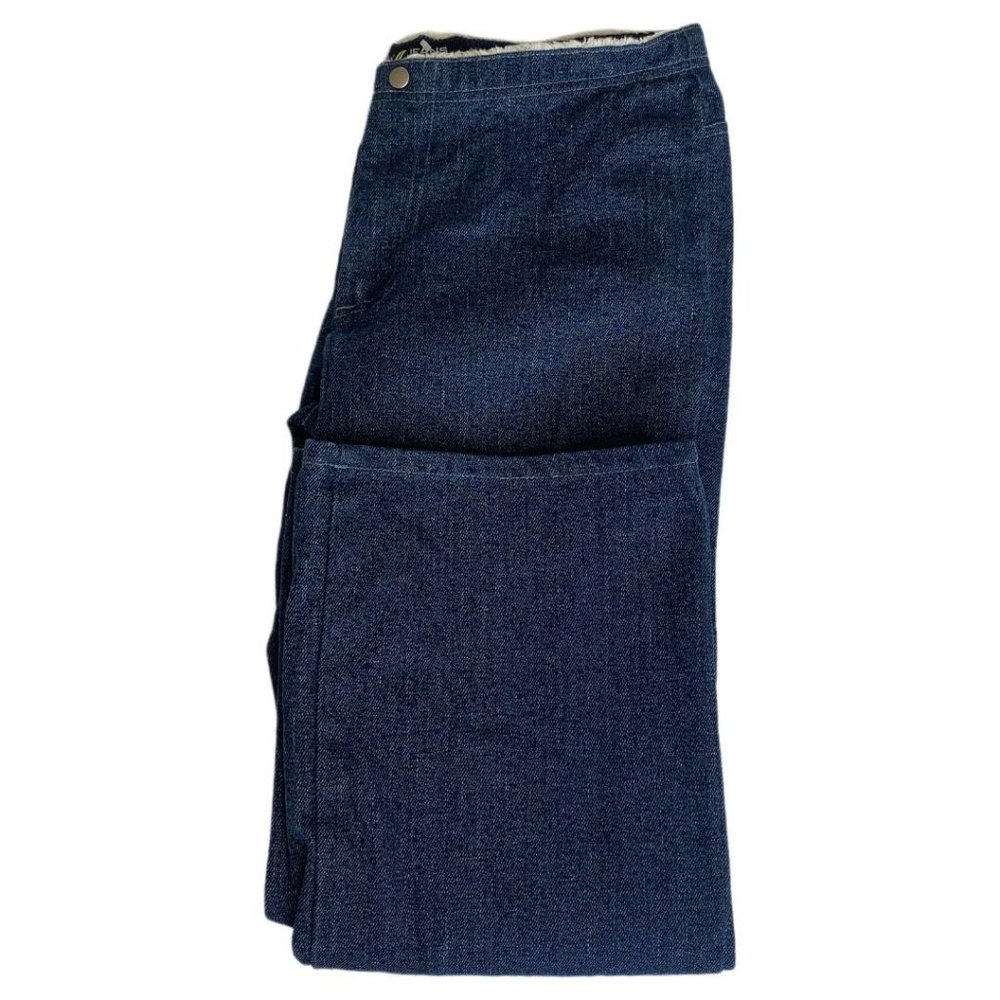Amazing DKNY size 30 3/4 flared blue DENIM jeans ♡ B1060 - Picture 2 of 4